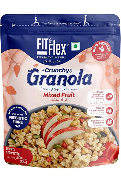 Fit flex جرانولا مخبوزة من فيت آند فليكس |   فواكه مشكلة |   حبوب الشوفان الغ...