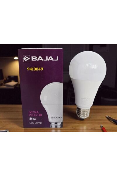 Bajaj مصباح LED 91403 IVORA PLUS HB بقوة 15 واط CDL E27