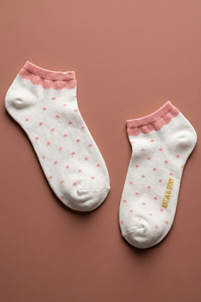 Katia&Bony Polka Dot Patterned Pink Children's Step Socks