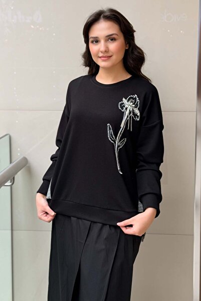 FUAT GÜRSEN Fuat Gürşen Taş Püsküllü Çizgi Detaylı Tunik