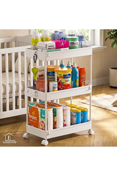 Elindor ®   Τριώροφο Αρθρωτό Καρότσι Οργάνωσης με περιστροφή 360 μοιρών °   Ρ...