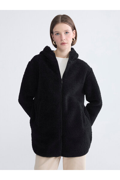 LC Waikiki Hooded Women's Fleece Cardigan