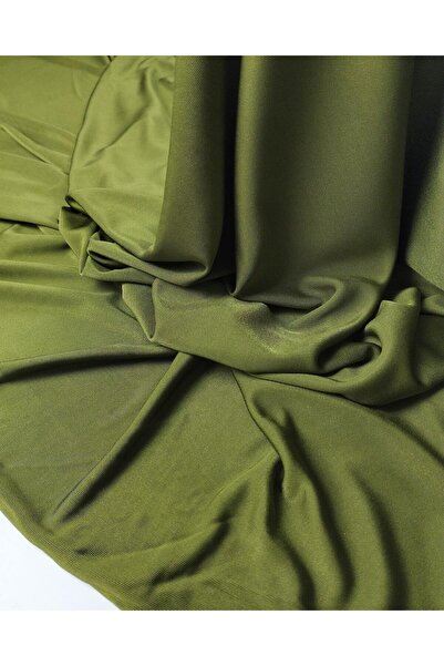 Kumaş Parça Oil Green Colored Jersey Fabric 150X180Cm