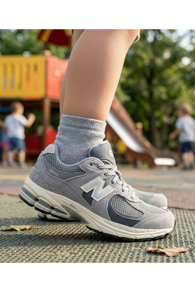 New Balance 2002 Çocuk Günlük Ayakkabı Sneaker Gri