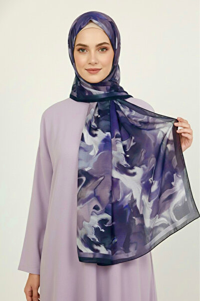 TOFİSA Fluenn Aura Series Cotton Shawl Purple - 28186-Purple