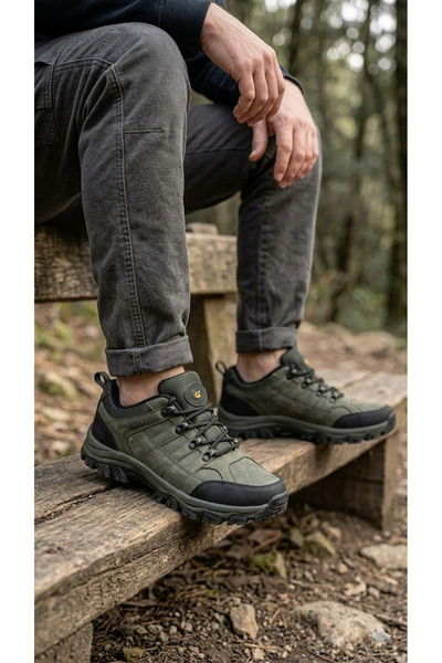 WANDERFUL Erkek Bot İçi Polar Kaydırmaz Termo Taban Kışlık Bağcıklı Outdoor T...