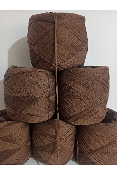 İPEK YÜN İPLİK DÜNYASI Koton (Italian Mercerized) Knitting Yarn (Coffee) 100Gr