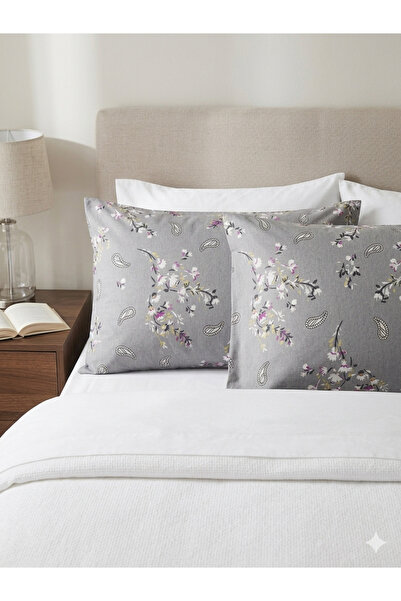 GOOD MORNİNG PAMUKKALE ΓΚΡΙ ΜΑΞΙΛΑΡΟΘΗΚΗ ΜΕ ΕΘΝΙΚΟ ΣΧΕΔΙΟ, ΣΕΤ 2 ΤΕΜΑΧΙΩΝ 50Χ70