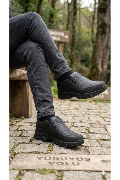 İNSETTO Erkek Bot İçi Polar Kaydırmaz Termo Taban Kışlık Bağcıklı Outdoor Tre...