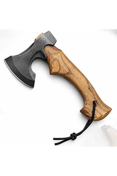 AutoFamily فأس يدوي صغير الحجم بمقبض خشبي