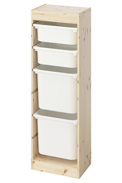 IKEA Çam Çok Amaçlı Saklama Ünitesi 44x30x91 cm Çocuk Odası Oyuncak Dolabı Dü...