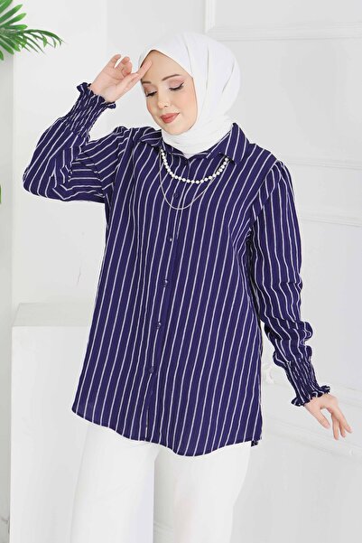 TOFİSA Κολιέντα με ρίγες σε μπλε ναυτικό - 28209-ΜΠΛΕ ΝΑΥΤΙΚΟ