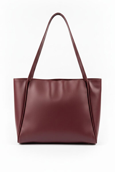TOFİSA Дамска бордо чанта от изкуствена кожа - 28260-BORDO