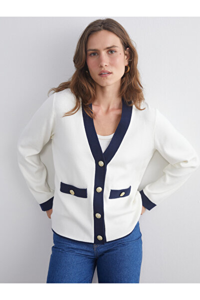 LC Waikiki Cardigan tricotat de damă cu decolteu în V