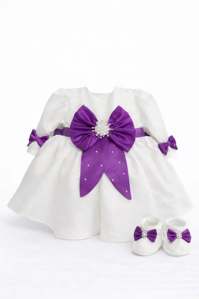 GoVo Kids Rochita eleganta Ayana cu Fundita si balerini - Botez, aniversare, ...