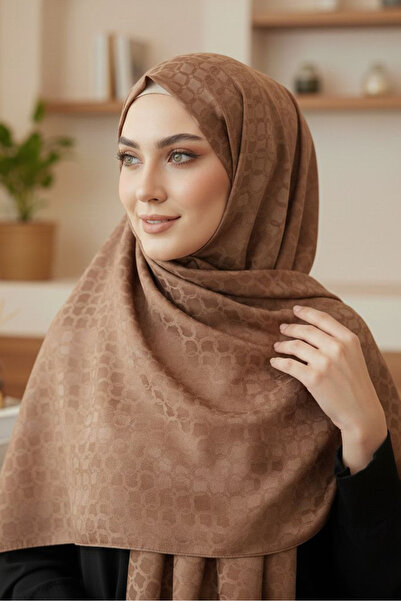 TOFİSA Shawl Coffee - 28204-Coffee