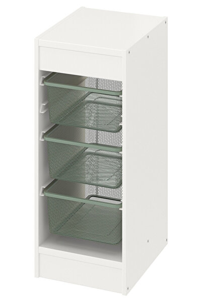 IKEA Beyaz Çok Amaçlı Saklama Ünitesi 34x44x55 cm Çocuk Odası Oyuncak Dolabı ...