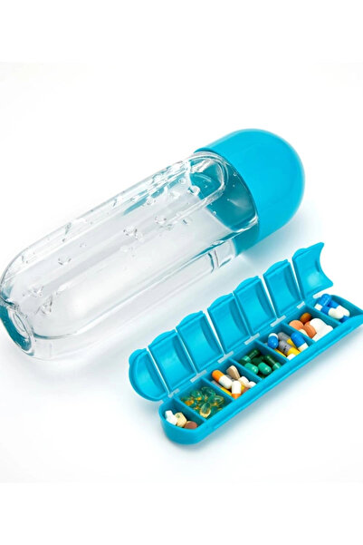Epilons Water bottle with medicine storage compartment