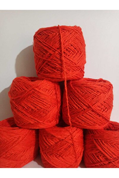 İPEK YÜN İPLİK DÜNYASI Bamboo Cotton (Brumel) Knitting Yarn (Orange) 100Gr