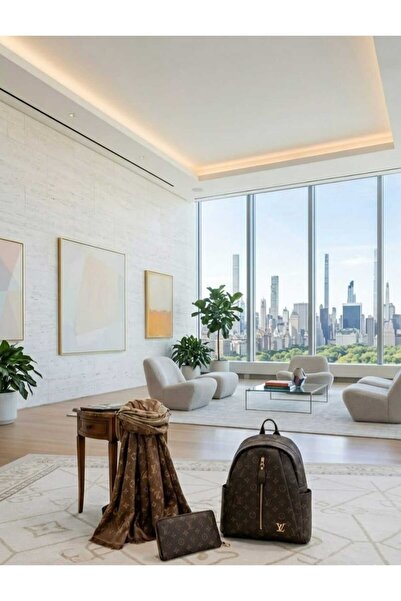 w white stars sports & wear Women-Girls Lv Pattern 3-Piece Set (Backpack+Wall...