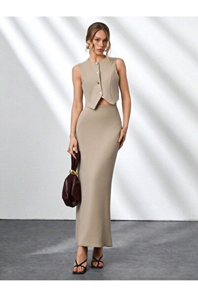 ZEYNEP RANA Set fustă și vestă pentru femei - Stil elegant și modern