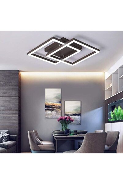 Luxera Lighting Lustra LED Cafeniu Sina 80W/4800lm 3000K/4000K/6500K cu Telec...