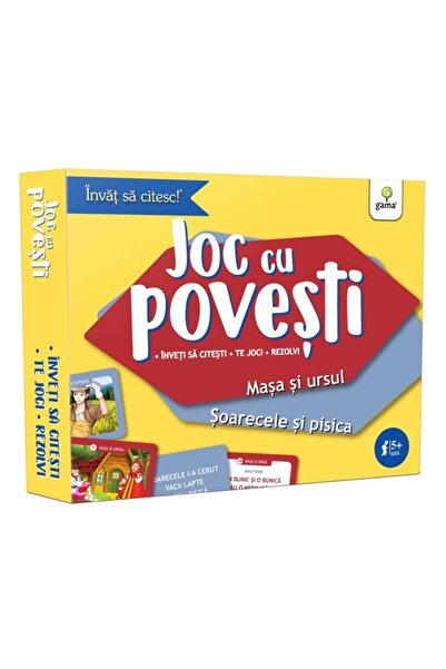 Gama Masa și Ursul - Șoricelul și Pisica - Cartonașe pentru exersarea citirii