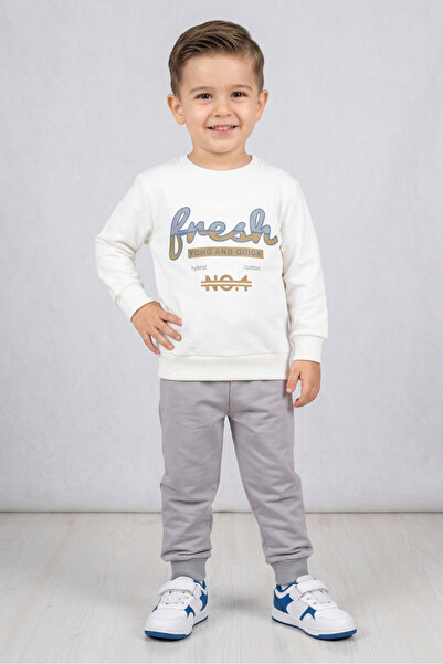 TOFİSA Set dublu cu imprimeu gri pentru băieți - 28352-GRI