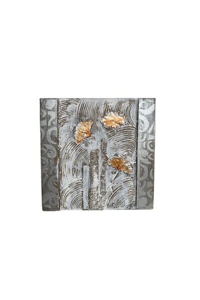 NO BRAND Pictură pe pânză pictată manual, Model Flori Înghețate