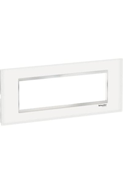 SCHNEIDER Cadru Easy Styl cu 7 module, sticlă albă