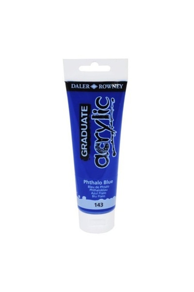 Daler Rowney Graduate Acrylic Color - Phthalo Blue - 120 ml