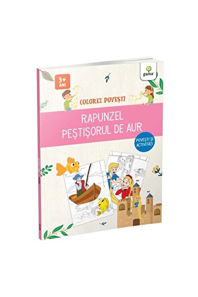 Gama Rapunzel &amp;   Peștele de Aur - Povești de colorat