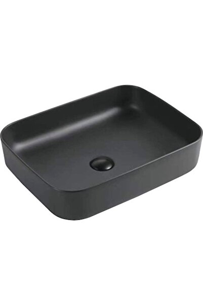 Pelipal Chiuvetă ceramică dreptunghiulară, 50x40 cm, montaj pe blat, negru mat