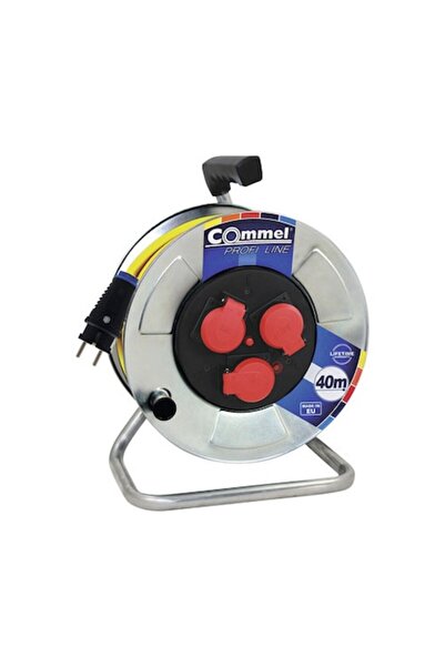 Clasic Tambur prelungitor electric Commel Profi 3 prize, cablu 40m N07v3v3-f ...