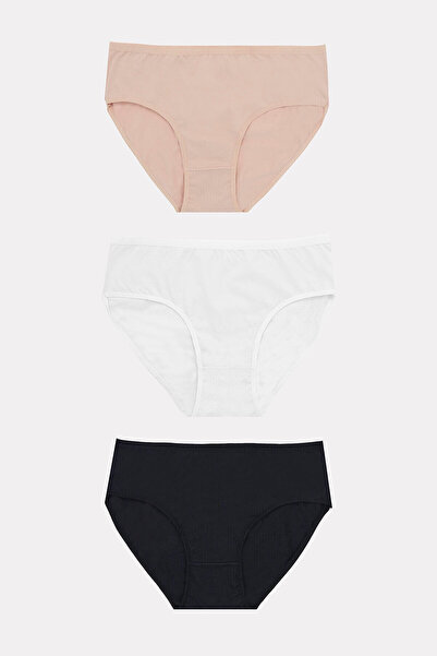 NBB سروال داخلي نسائي واسع الحواف ذو حافة سميكة، مقاس كبير، 5 قطع