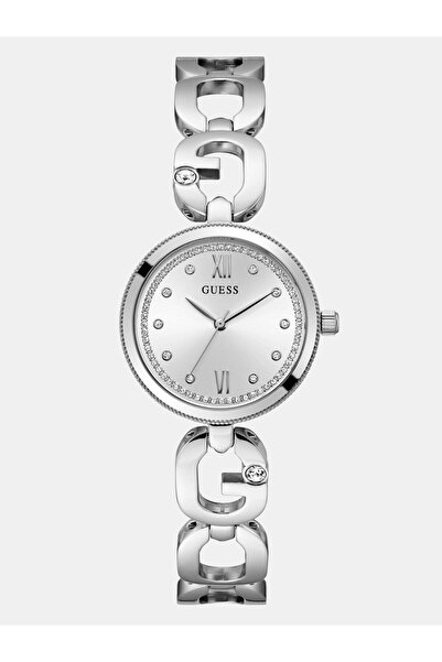 Guess Ladies Silver Tone Analog Watch