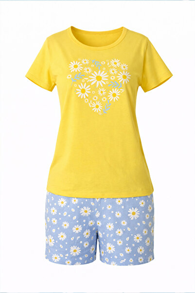 uniconf Γυναικείες πυτζάμες με μανίκια και σορτς PFV86IMP136