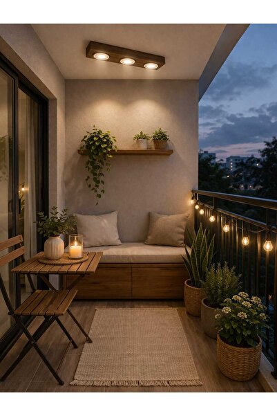 Viesteknoloji Modern ahşap ceviz renkli 3renk ışık modlu salon yemek masası üstü kolay montaj dekoratif avize