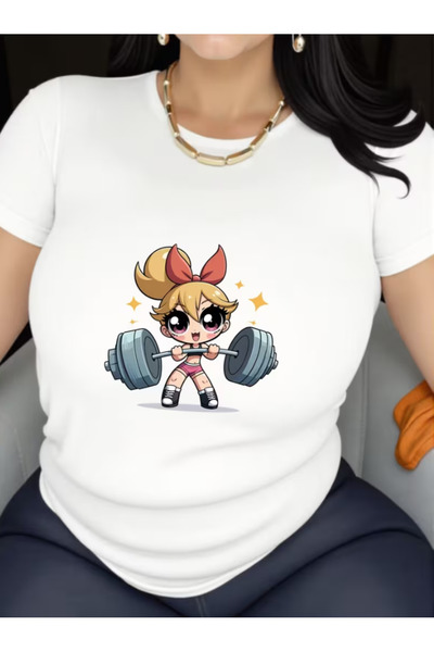 LİNA06 Cartoon Print Pattern T-Shirt - Soft, Breathable, Suitable for Outdoor...