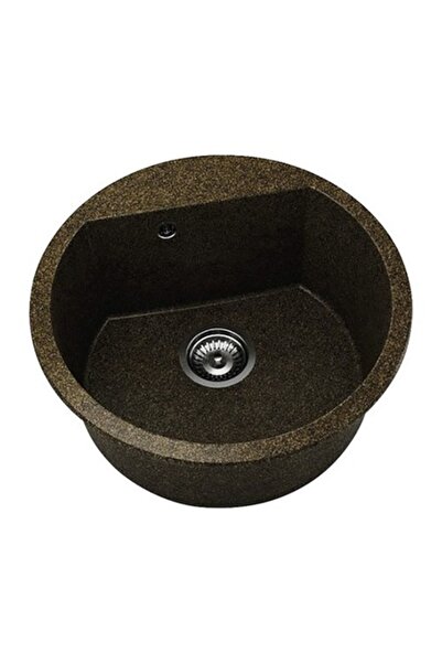 Fat Chiuvetă de bucătărie rotundă Avangard 223 Ø51 cm, Granixit Arenă