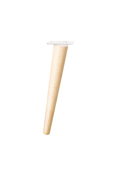 Tarrox Round Furniture Leg Scandia Balance Ø24-48x300mm, Beige Wood
