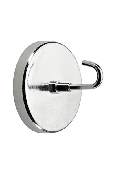 Clasic Cârlig magnetic de baie cu 1 cârlig Hettich Ø50mm, Oțel nichelat