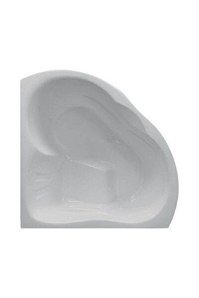 Belform Cadă de colț simetrică Ziam 152x152x72 cm Acril alb