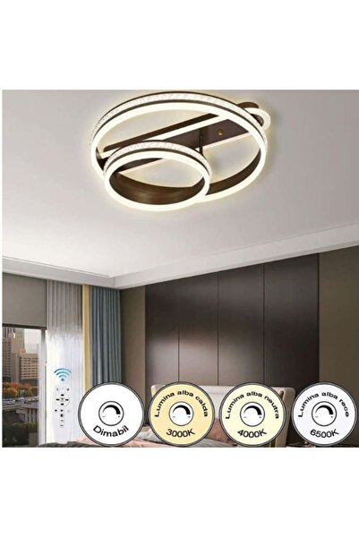 Luxera Lighting Lustra LED Egeria 150W/9100lm 3000K/4000K/6500K cu Telecomand...