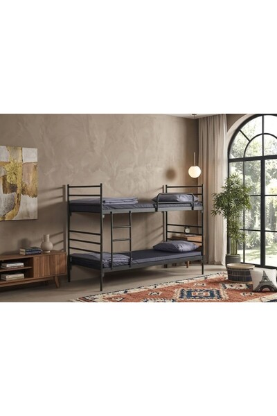 Missidea Linda Yurt Apart Otel Tipi Metal Siyah Ranza 90x200 cm
