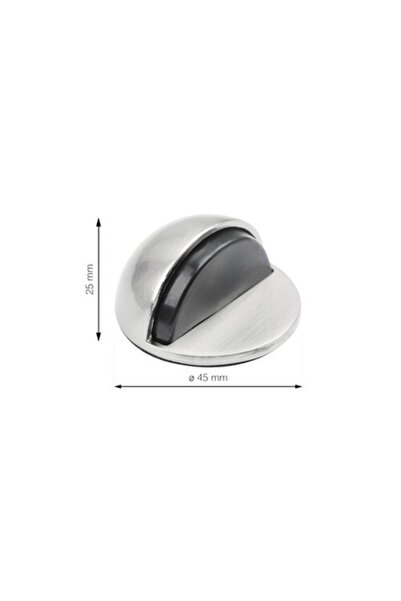 Clasic Opritor de ușă montat pe podea Ø45x25mm Oțel, Gri