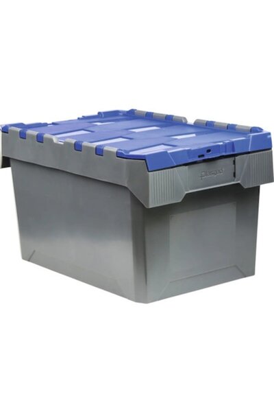 Industrial Cutie de depozitare profesională 60x40x34cm Gri/Albastru