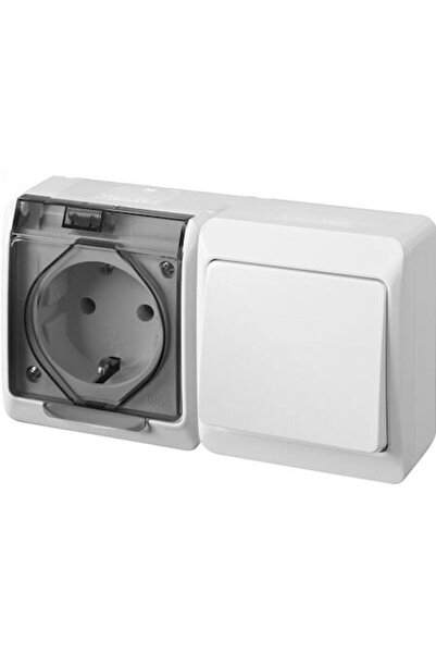 Hermes Switch + Simple Socket with Transparent Cover, IP44