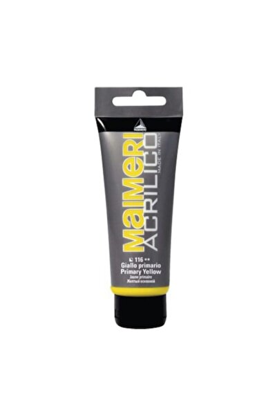 Maimeri Acrylic Color, Primary Yellow, 75 ml, Acrilico