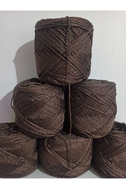 İPEK YÜN İPLİK DÜNYASI Bamboo Cotton Knitting Yarn (Brown) 100Gr
